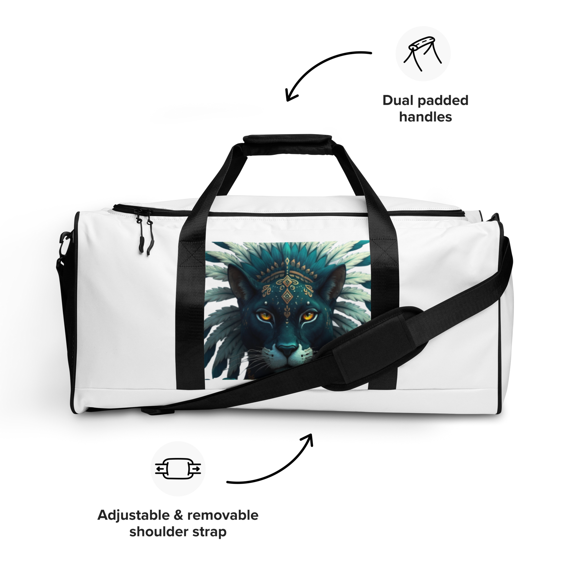 White Lion Gem Duffle bag